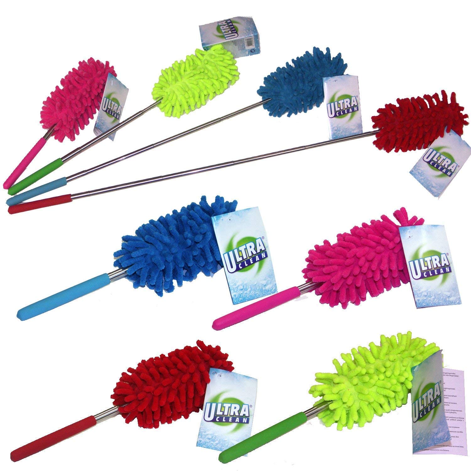 EXTENDABLE TELESCOPIC MAGIC MICROFIBRE CLEANING FEATHER DUSTER EXTENDING BRUSH by Guaranteed4Less