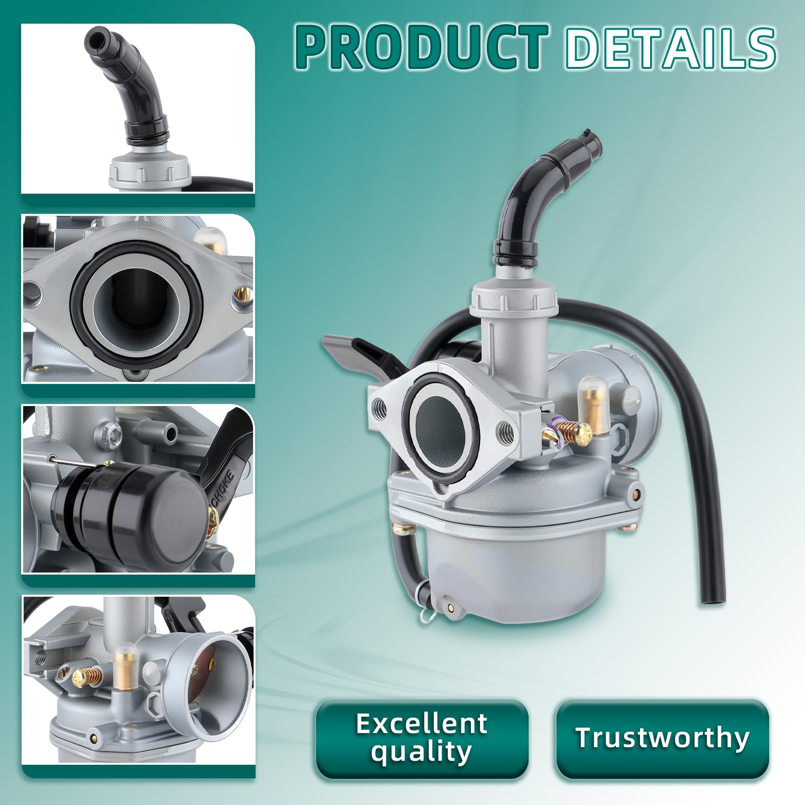 PZ19 Carburetor Compatible with Taotao 50cc 70cc 80cc 90cc