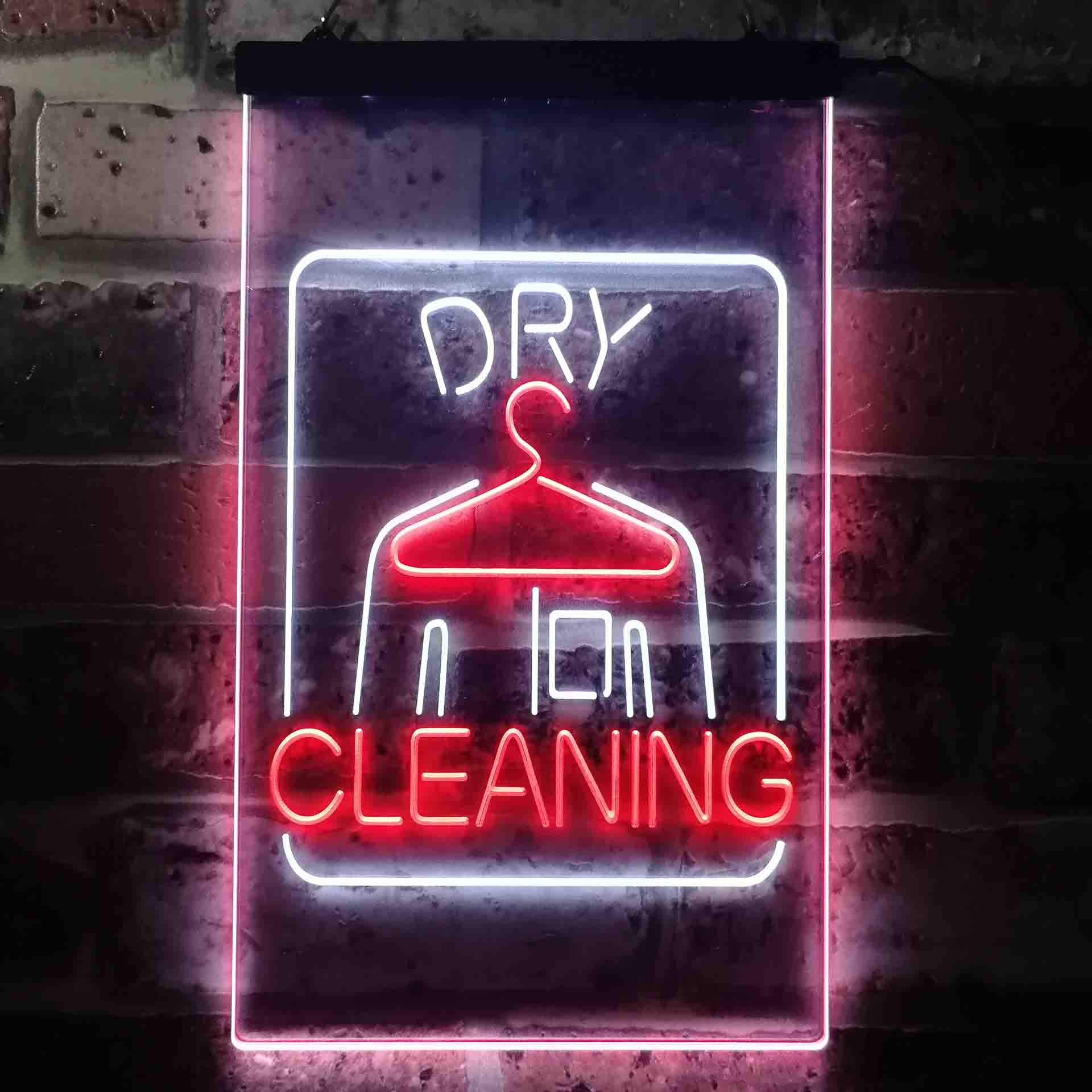  DRY ネオンサイン 看板 Amazon.co.jp: Dry Cleaning Laundry Dual Color LED看板 ネオン