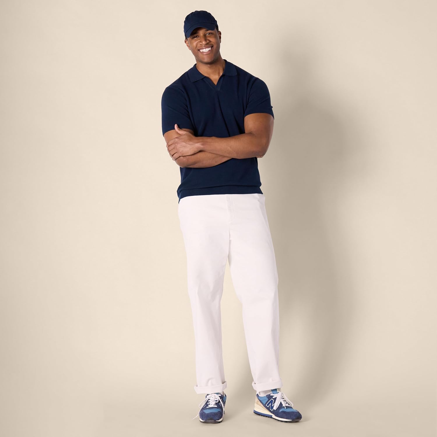 Amazon Essentials Men's Regular-Fit Short-Sleeve Knit Polo Sweater - Image 6