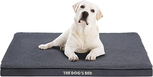Miniatura 10 de The Dog's Bed - Cama ortopédica para perro, gris medio con ribete negro, impermeable, cama de apoyo con fundas reemplazables lavables, aprobada por