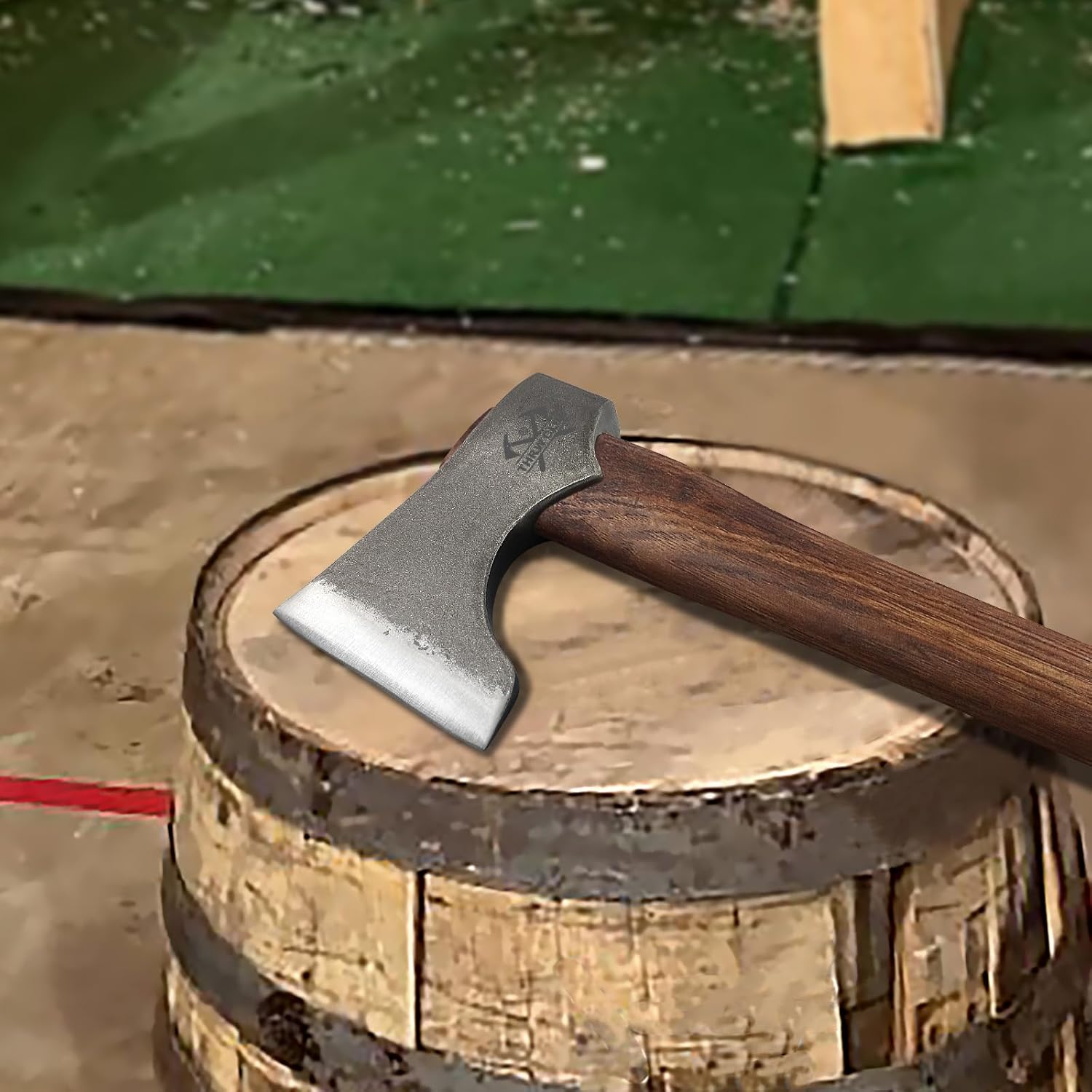 3 Pack Competition Throwing Axe, 3 Pack 16.5" Throwing Tomahawk with 1065 High Carbon Steel & Hickory Wood Handle, Perfect for Axe Throwiing Game, Competition and Recreation, Gift for Men