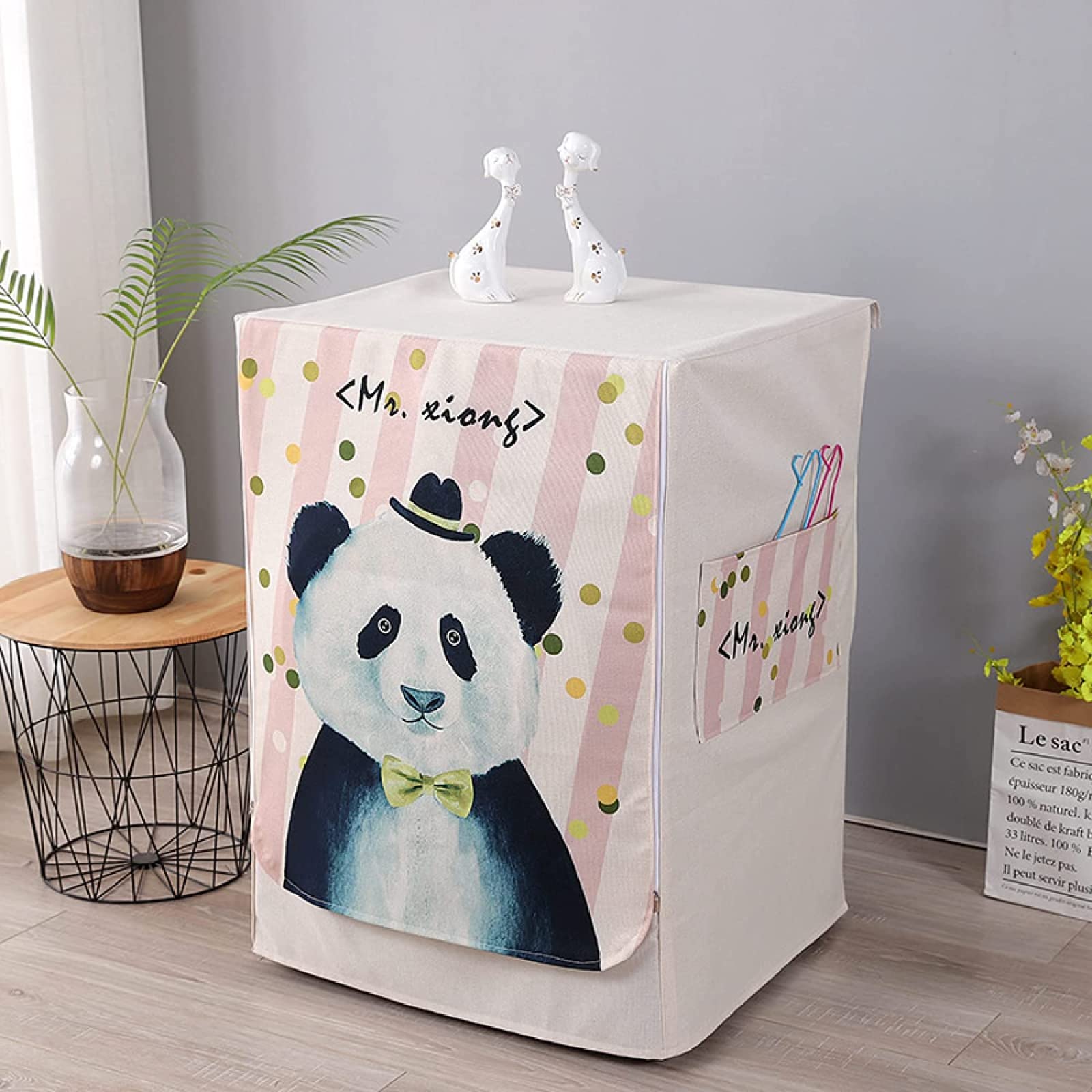 Baot8ylu Mr. Xiong Washing Machine Cover, Washing Machine Cover, Automatic Washer Dryer Cover To Protect The Front Loader Washing Machine (, Xl Code 60 X 65 X 85 Cm)