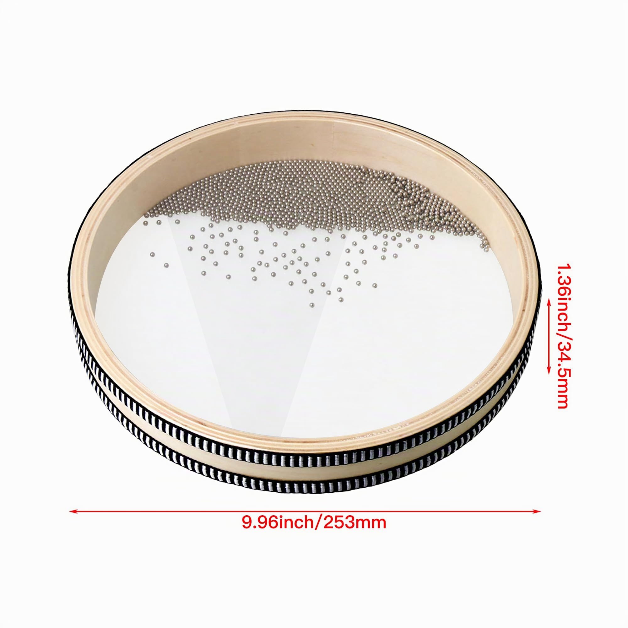 Yibuy Wave Bead Ocean Drum Musikinstrument Percussion 25,4 cm