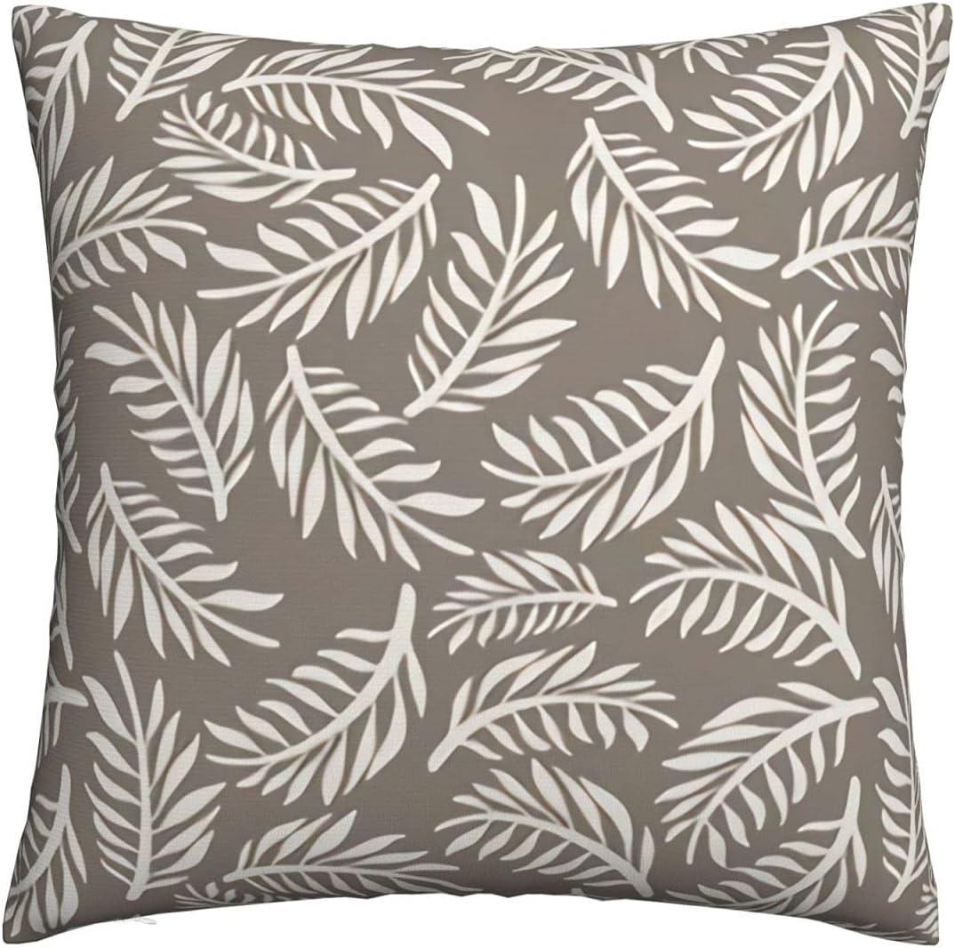 citari Pillow Fight Backdrop Brown Throw Pillow Covers