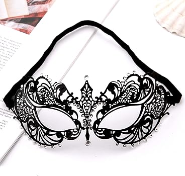 Amazon.com: JOYFISCO Masquerade Mask for Women Metal Mask Shiny