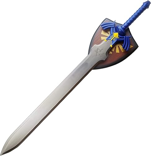 Colección de réplicas de espadas maestras de la leyenda de Zelda de 38 pulgadas. Hoja sin filo. Para colección, LARP, cosplay, regalos