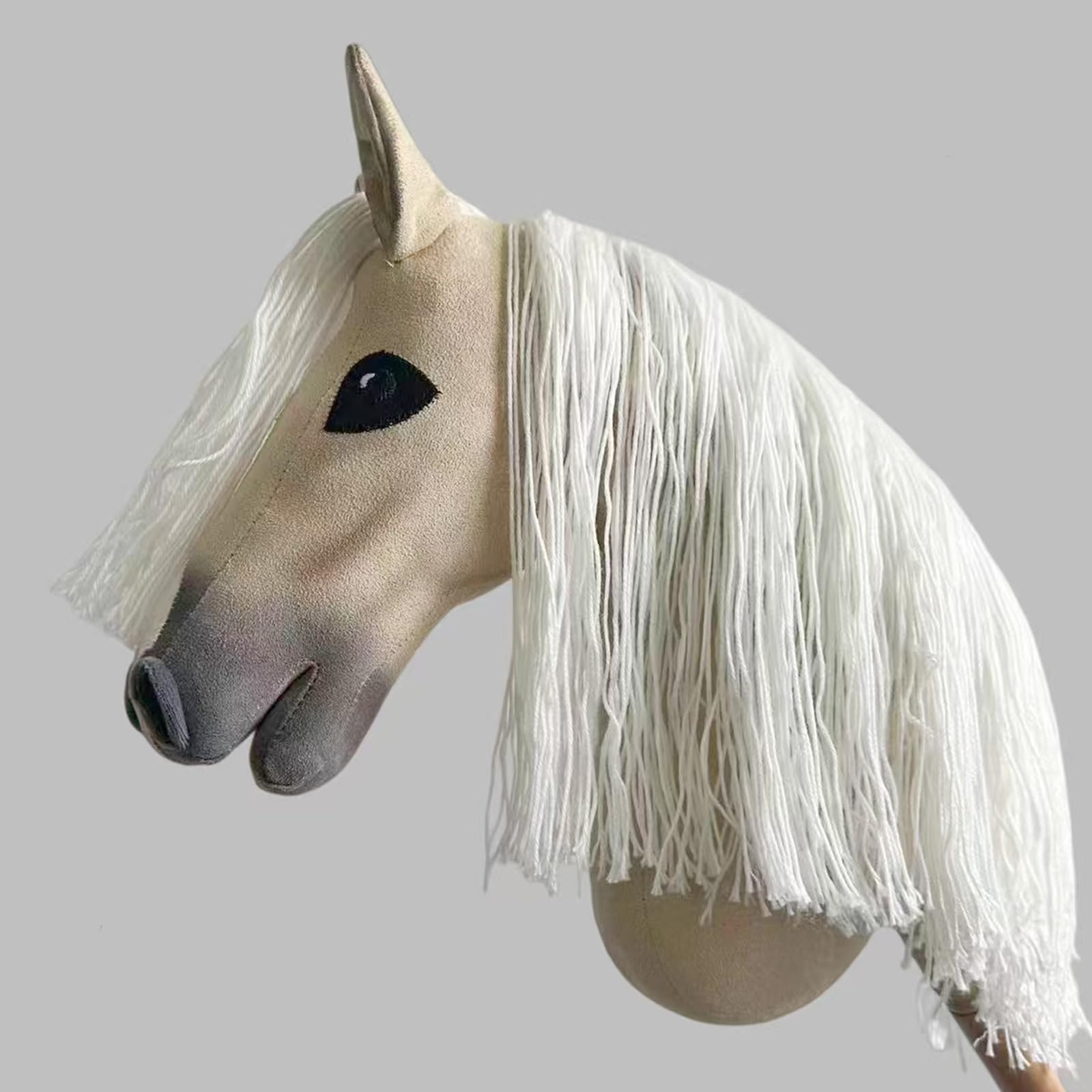 Bastone a testa di cavallo per adulti gioco di ruolo accessorio per feste facile da riporre hobby cavallo con manico in legno gioco di ruolo oggetti di scena per costume