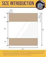 Vista 2 de FoundGo - Cortinas de vinilo de 8'H x 7'W para patio de 19oz, cercado de vinilo transparente para exteriores, lona resistente transparente