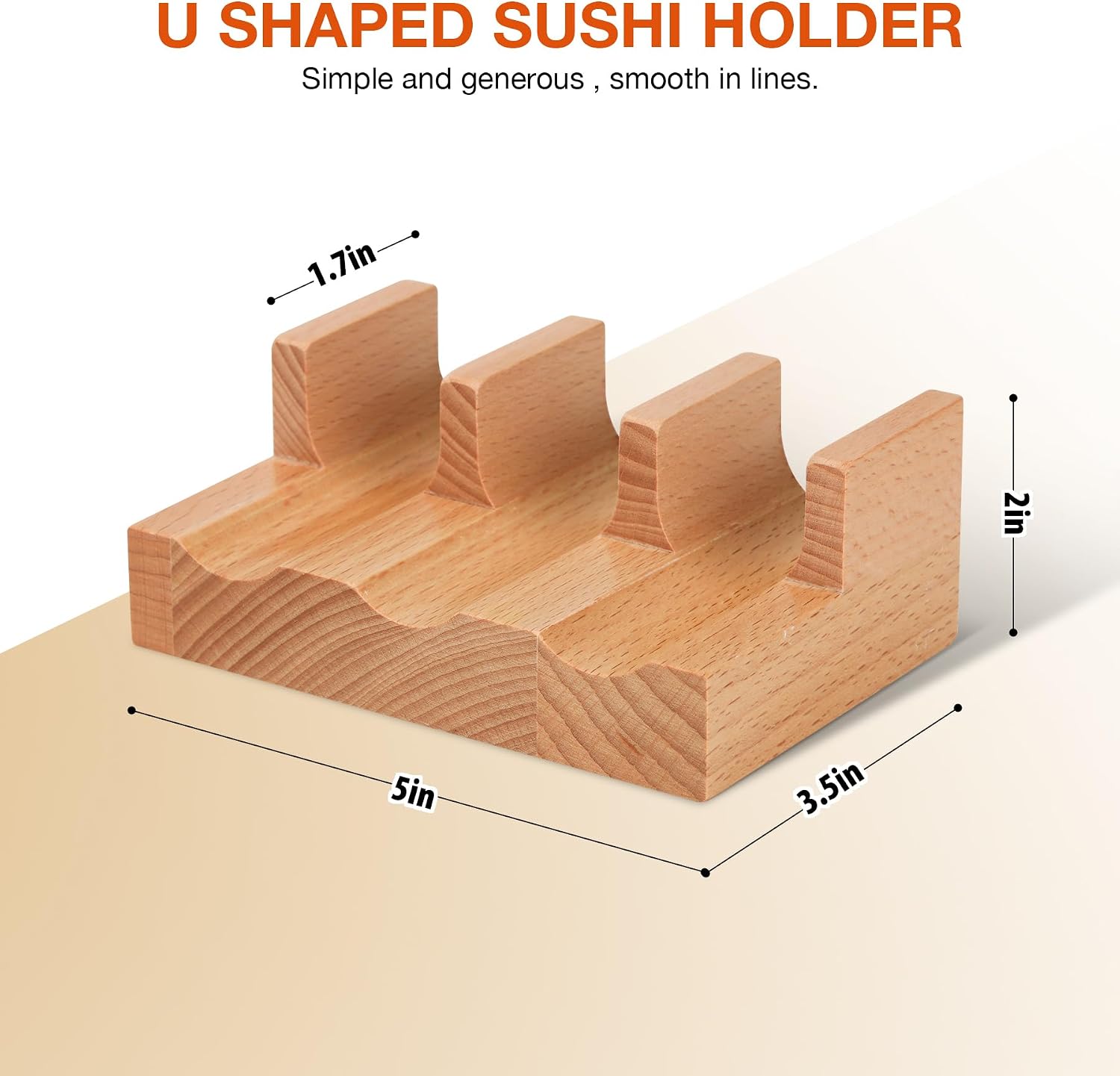 Wooden Sushi Taco Holders New Sushi Hand Roll Holder Wood Temaki Sushi Holder Taco Display Stand Rack Sushi Taco Presentation Platter Restaurant Roll Boat Food Display