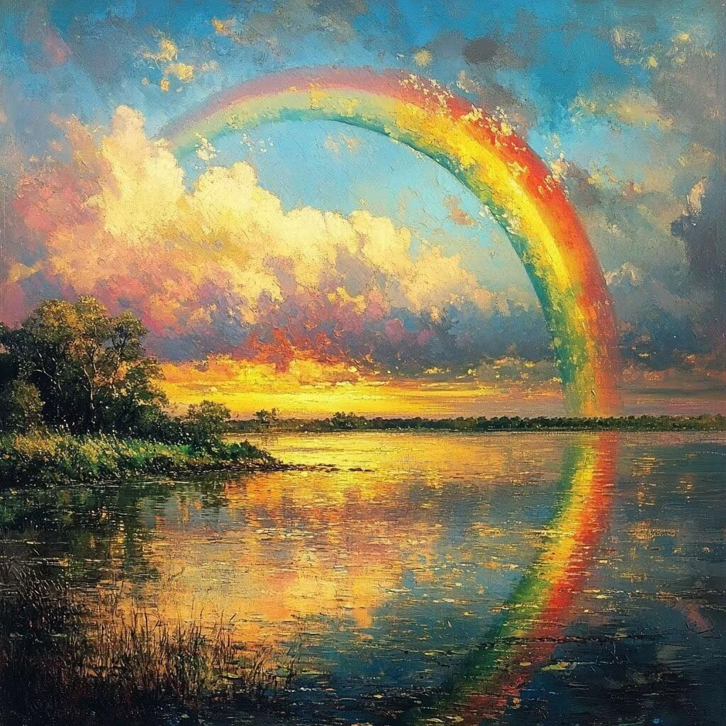 arcobaleno Dipingere Con I Numeri Adulti, Kit Lavoretti Creativi Per Bambini, albero Fai Da Te Paint By Numbers Kits, Con Tela, Colori Acrilici, Pennelli, Regalo Donna, Senza Cornice 80x80cm 3-93