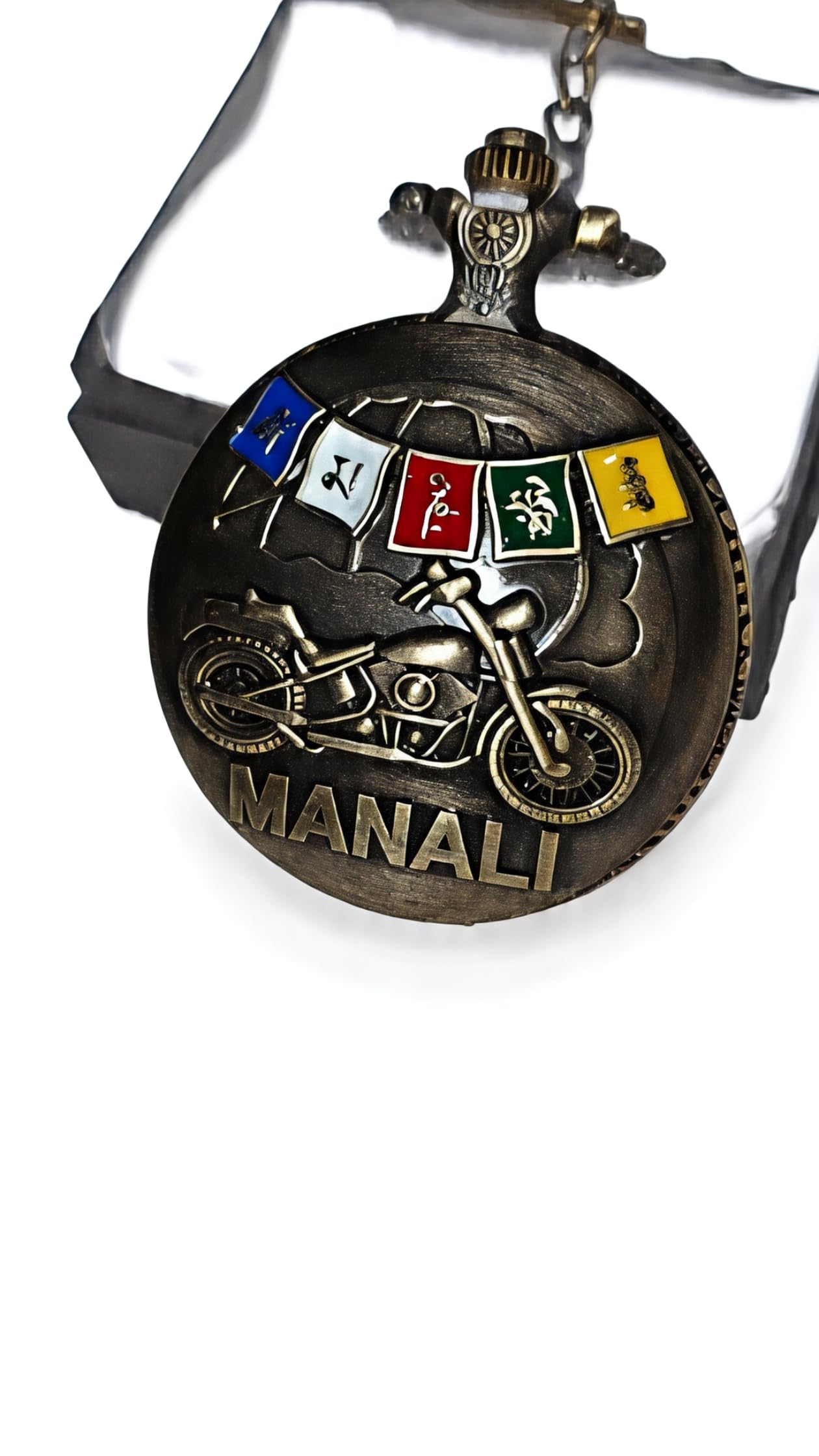 Vintage Steampunk dr Strange Pocket Watch with Ornate Bronze Design, Antique Style Roman Numeral Display, Decorative Metal Chain