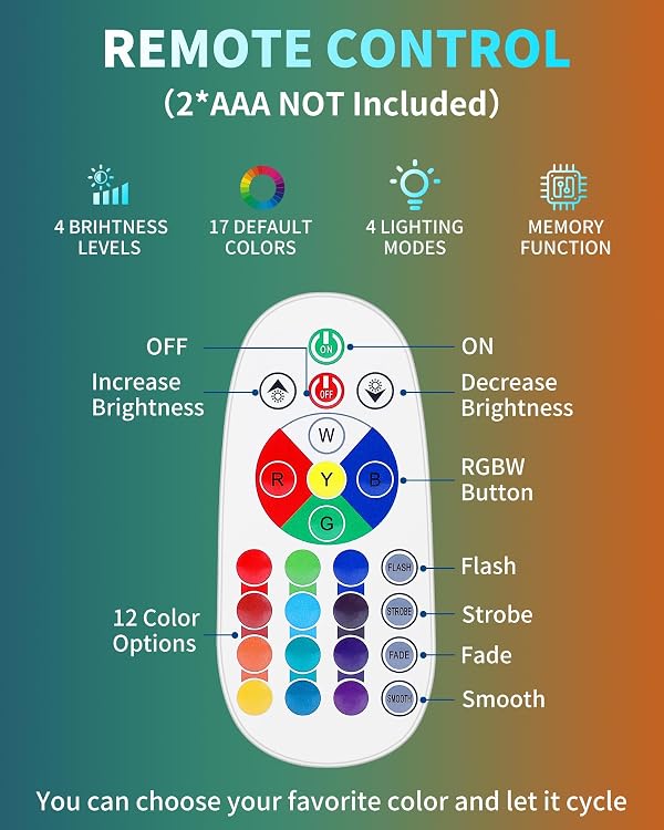 17 Colors Changing LED Liquid Motion Lamps with Remote - 13.5 Inch Liquid Night Light for Adults Teens, Relaxing Ambient Lighting for Home Décor, Valentine's Day Party Christmas Gifts for Women Men by Biulazyda - Image 2