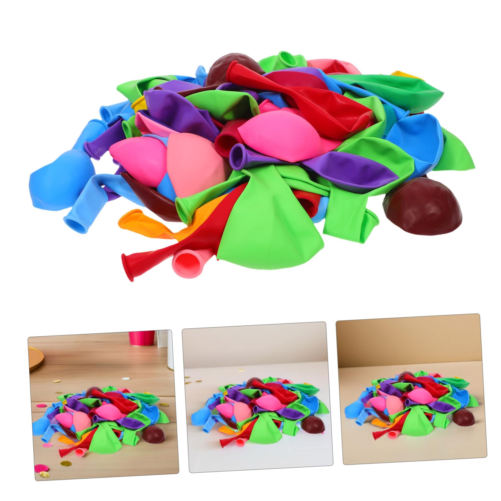 Globos Decorativos de Látex Surtidos, 200 Unidades para Fiesta