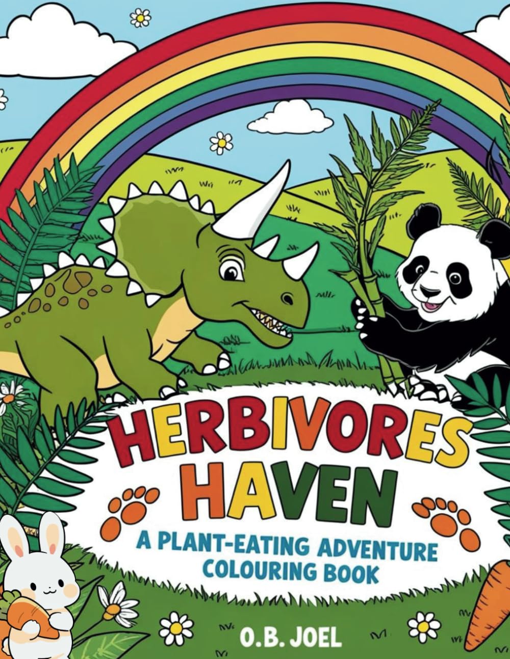 Herbivores Haven: A Plant-Eating Adventure Colouring Book (The Animal Kingdom Colouring Collection)