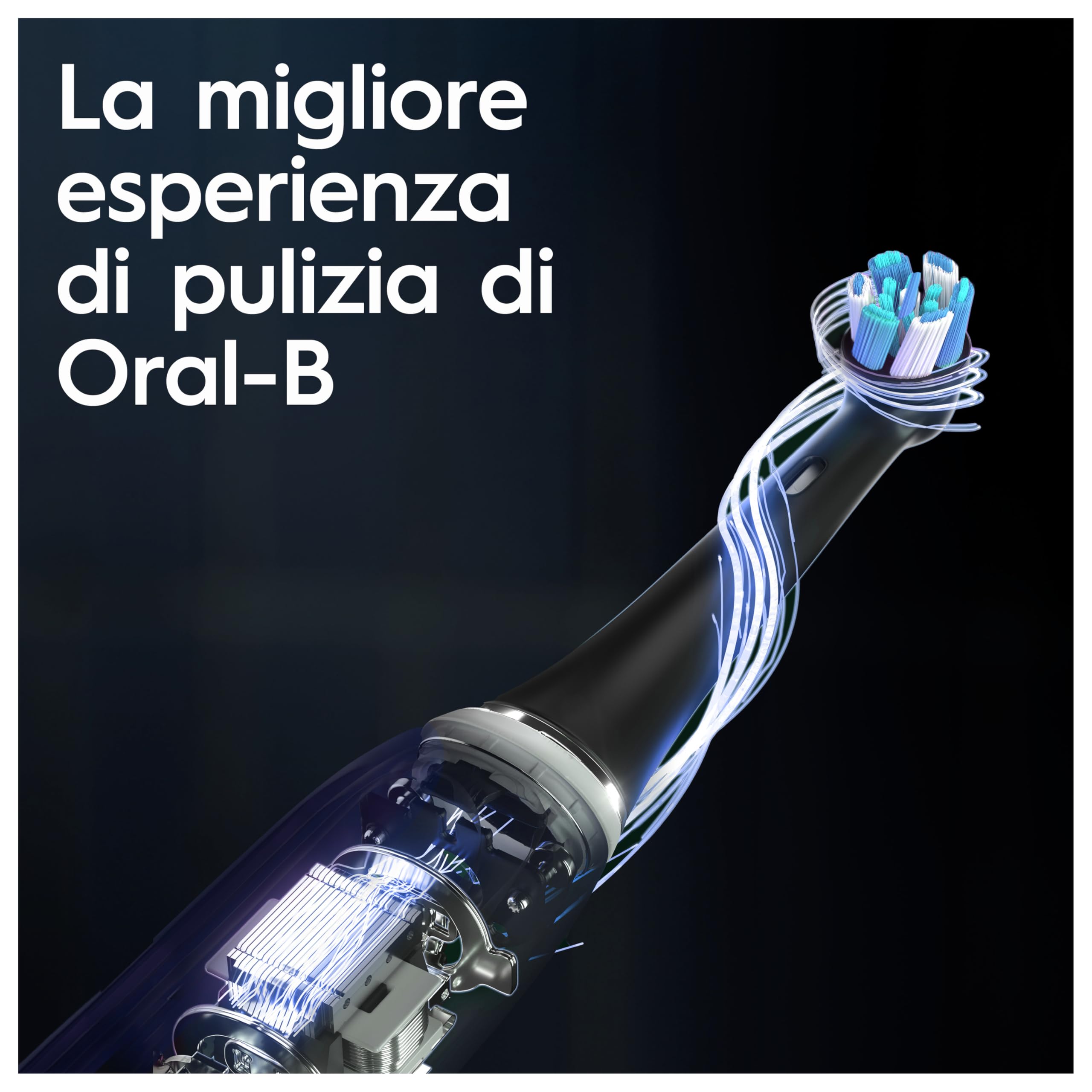 Oral-B Spazzolino Elettrico Ricaricabile iO 10 Nero, 1 Spazzolino Elettrico, 1 Testina, Custodia Da Viaggio Ricaricabile + Dentifricio Oral-B Pro Expert, Per Una Pulizia Denti Efficace