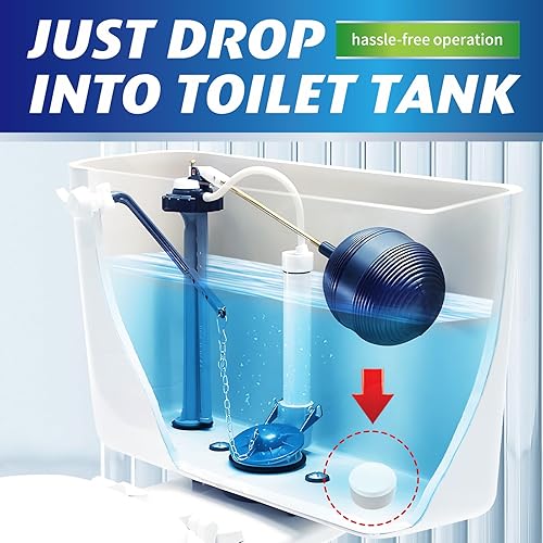 Miniatura 5 de Pastillas limpiadoras de inodoro Ksend - 20 unidades de limpiador automático para retrete con lejía, liberación lenta desodorizante y