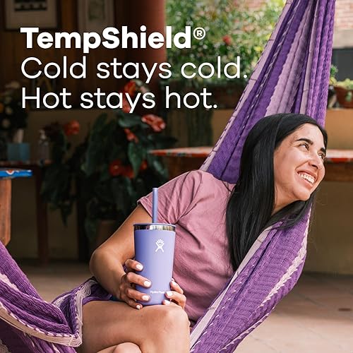 Miniatura 4 de Hydro Flask Vaso de 20 onzas con tapa con pajita color índigo