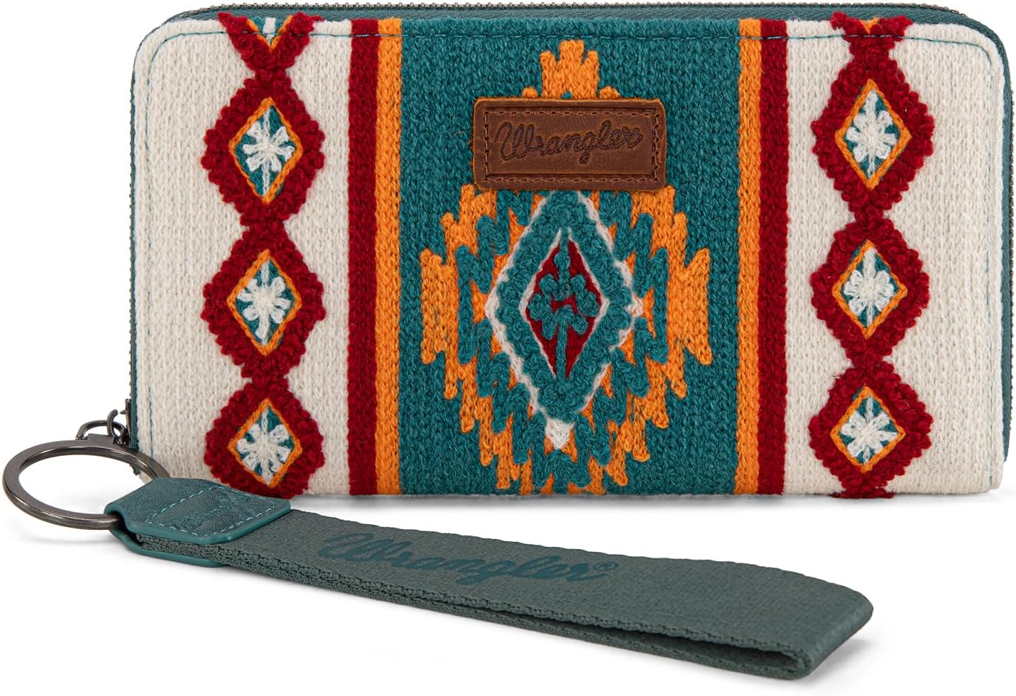 Montana West X Wrangler Wristlet Wallet Western Aztec Womens Wallet Large Capacity Long Purse RFID Clutch Purse Credit Card Holder for Women - Image 7