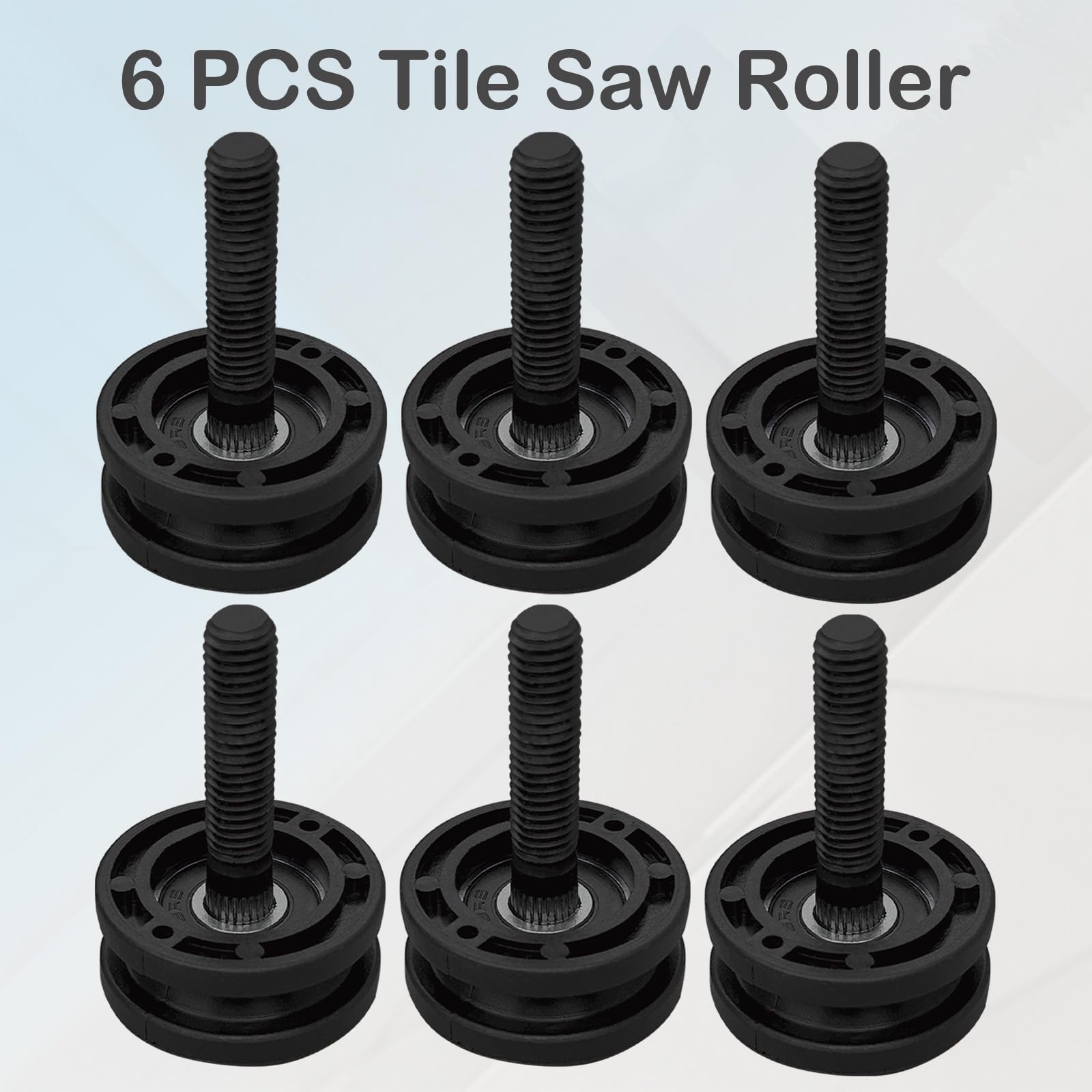 Paquete de 6 rodillos de mesa de sierra de azulejos de repuesto 089041054704 524820001 305784005 306784001 305784001 para Ridgid R4030 R4030S R4031 R4031S R4031S R40331S 11