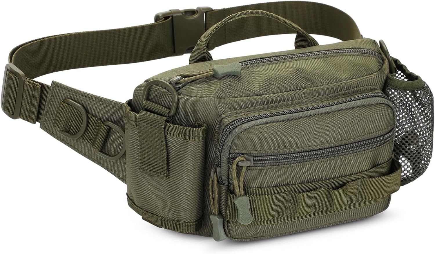 Tactical Fanny Pack Portable Military Waist Bum Bag for Men Women (#R-Army Green) - Image 8