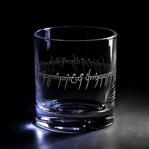Miniatura 26 de MAPA DE LA TIERRA MEDIA Grabado en vidrio Whiskey Rocks de 10.5oz | Tierra Media Tolkien Magos Elfos Orcos Enanos Mitología de fantasía | Diseños