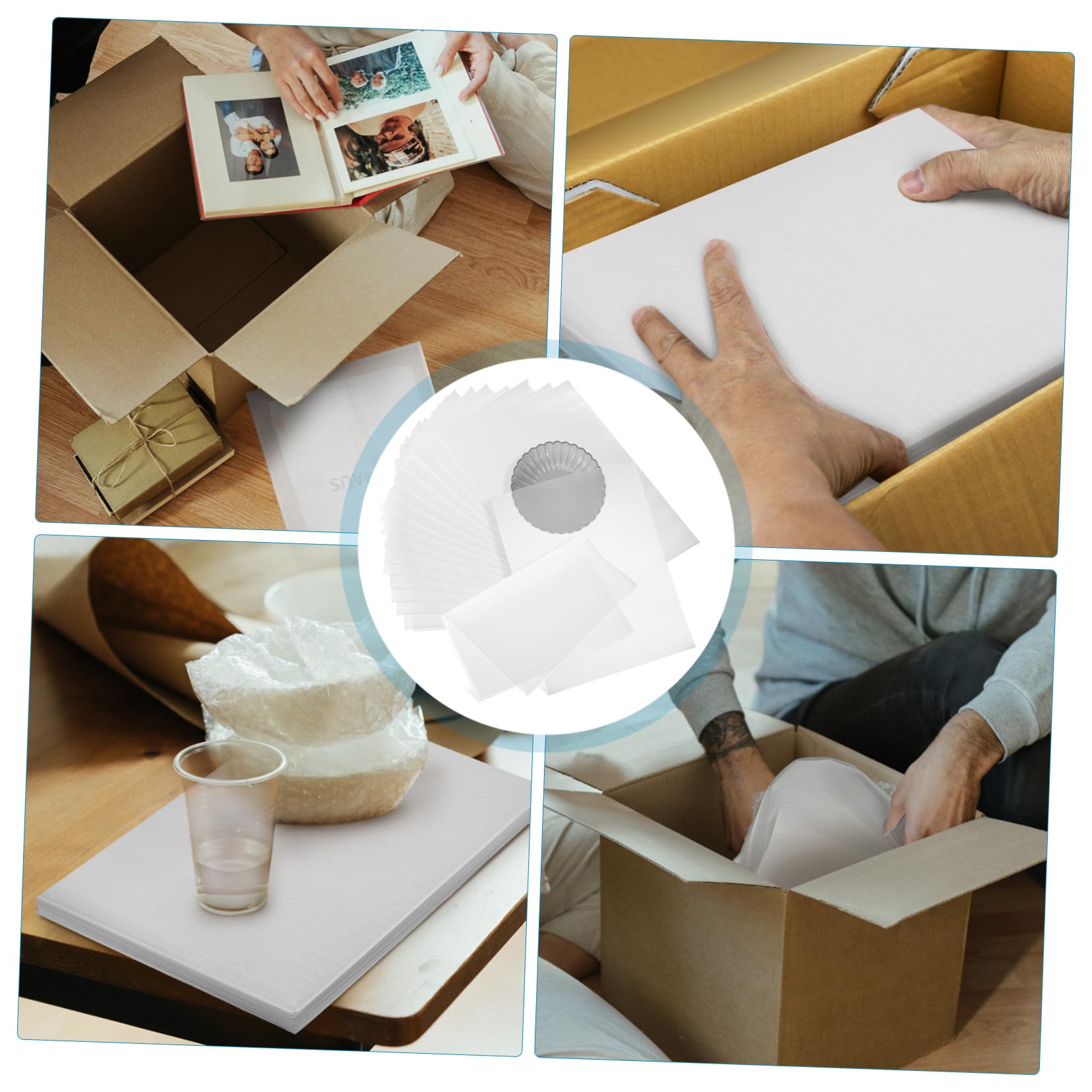 Pacchi Spedizione e Protezione Ammortizzante 100 Pezzi Sacchetti in Schiuma Capacità Grande Pe per Imballaggio e Trasporto Ceramiche e Prodotti Elettronici
