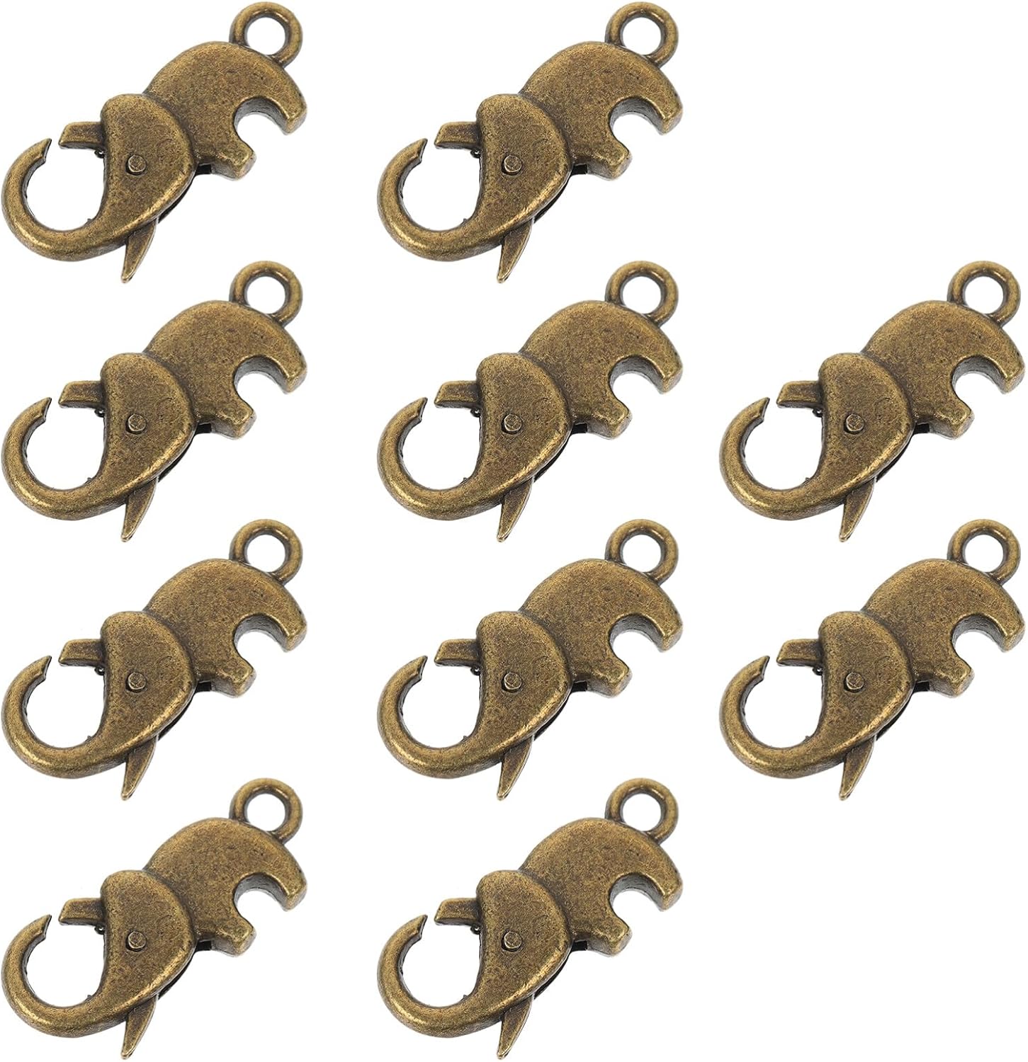 EXCEART 10pcs Elephant Lobster Buckle Lobster Claw Clamps