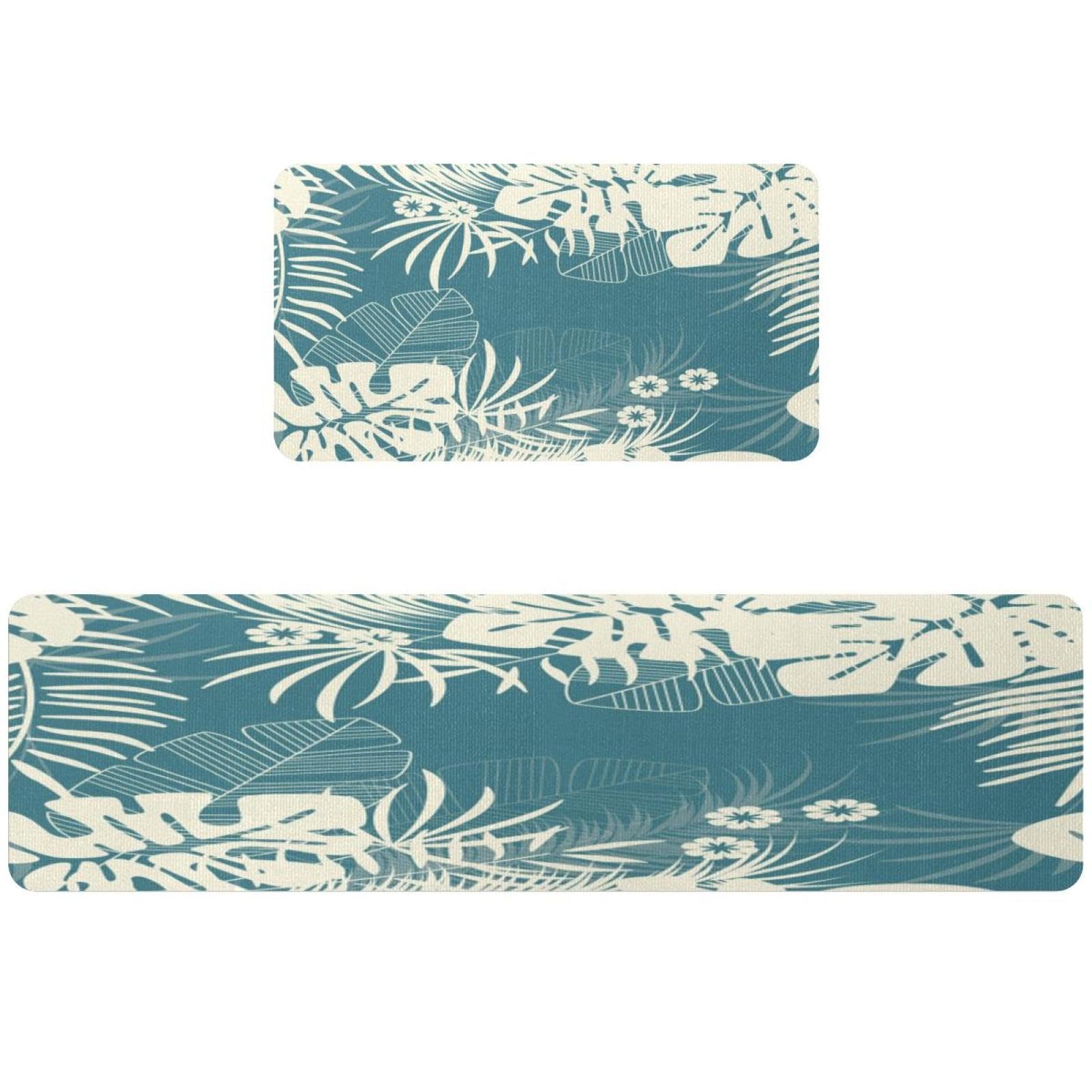 Tapete de cocina antideslizante VAPOKF de 2 piezas lavable