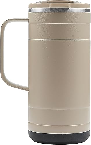 Miniatura 6 de Pelican Hydration Pelican Ridge - Vaso aislado al vacío de 18 onzas, acero inoxidable reciclado de doble pared de viaje con doble tapa, taza de café