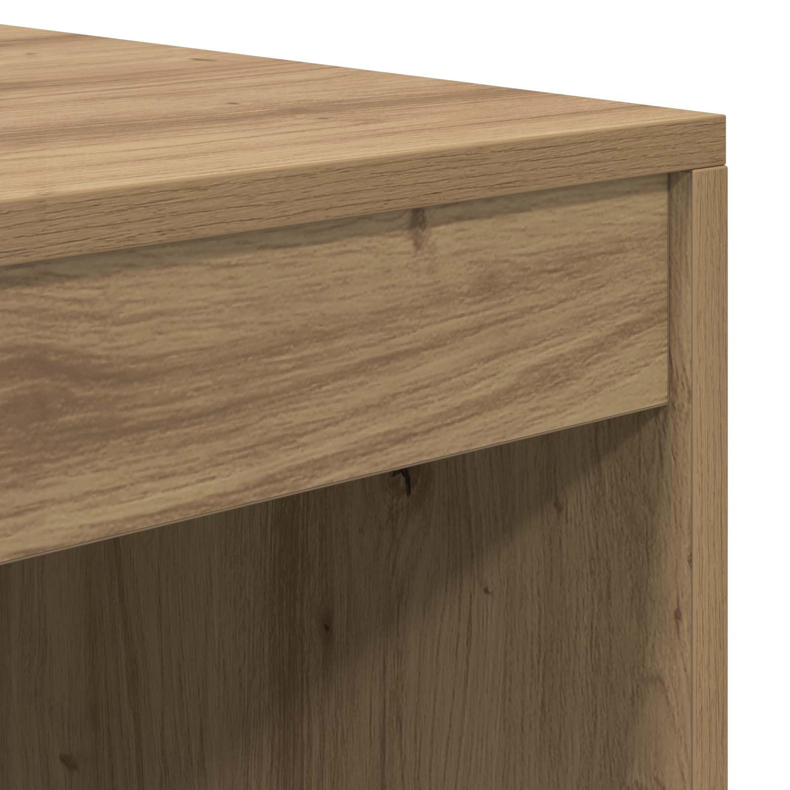 vidaXL Scrivania con cassetto 2 pcs Rovere artigianale, Scrivania Moderna, Mobili Resistenti, Spazio Funzionale, Postazione Pratica per Produttività