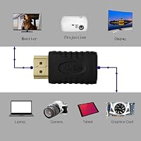 GINTOOYUN 2 db Mini HDMI Anya - HDMI Apa Adapter, Kompakt Átalakító Kamerákhoz, Tabletekhez, Fekete, Plug and Play 3
