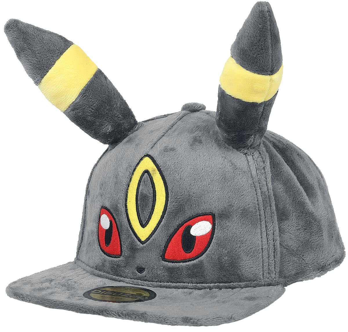 Pokemon Nachtara Plush Baseball Cap Black One Size, black, One Size