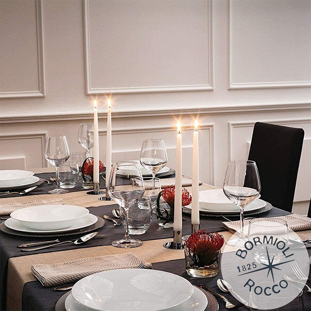 Servizio Bicchieri, Set 25 Pezzi, Set Calici Vino Bianco Mod Divino Con Cavatappi In Acciaio Inox San Filippo