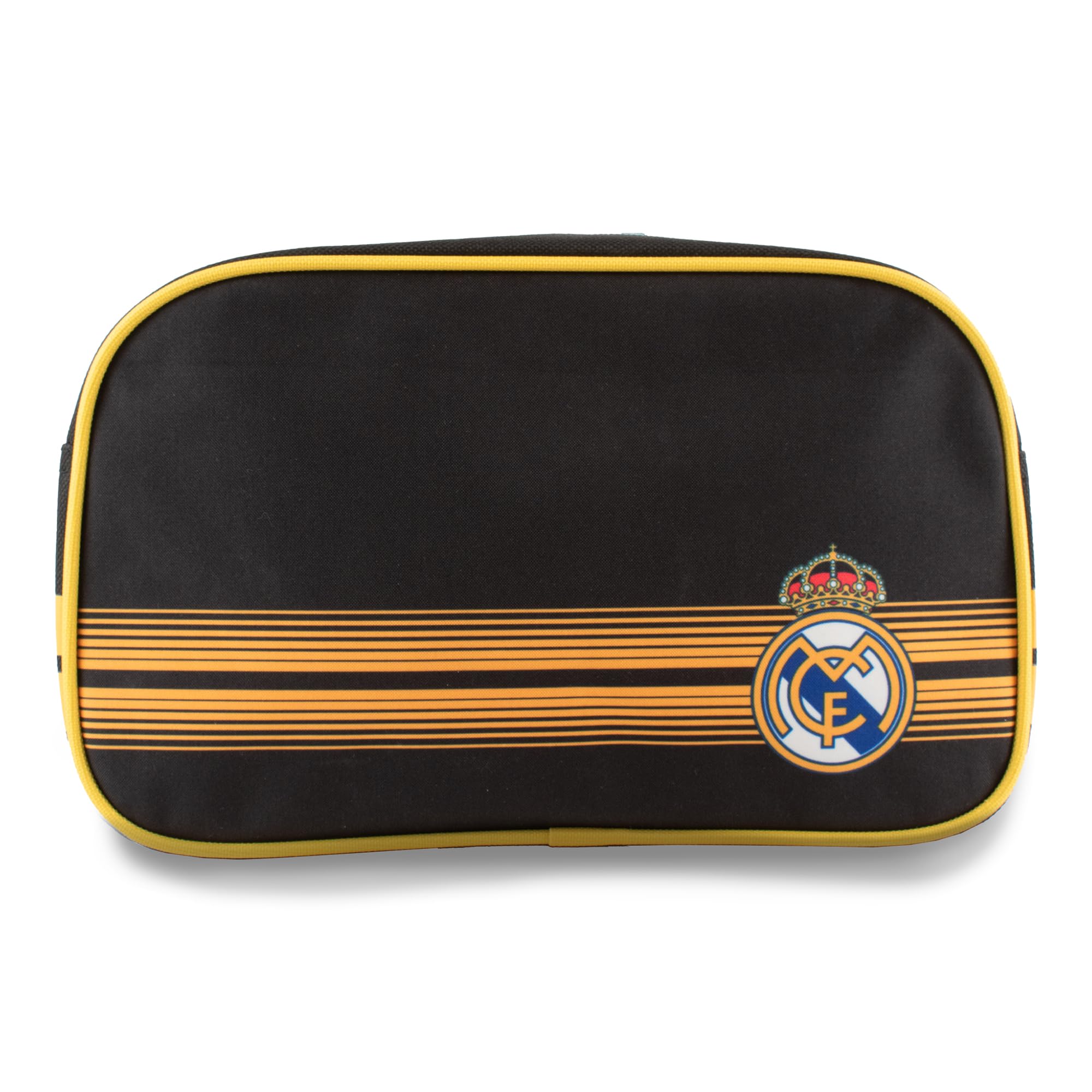 Hy-Pro Officially Licensed Real Madrid Matchday Bag - Compact Travel Bag (23x16.5x10cm) - Sports Gear for Essential Items with Stylish Black Design