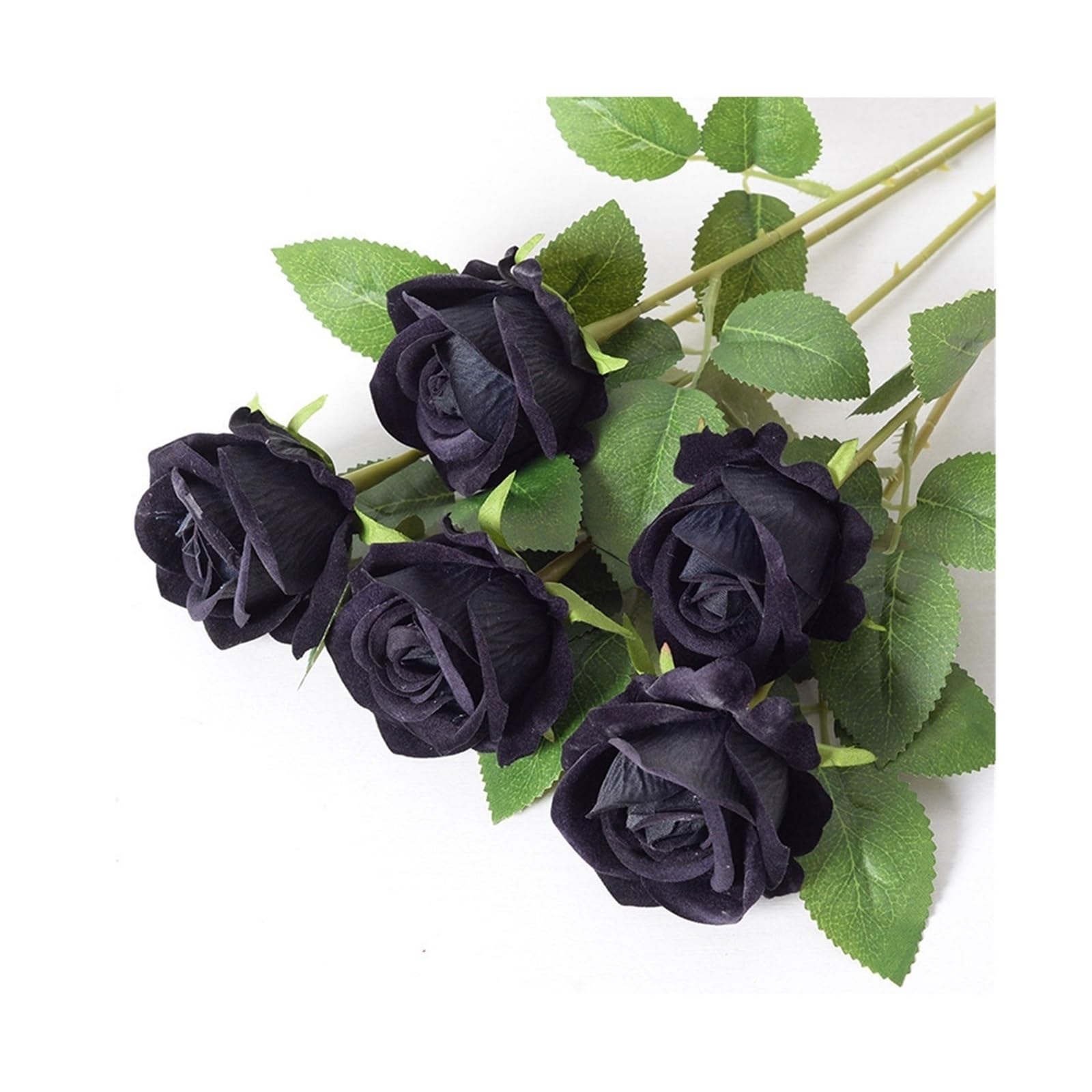 UBOHUZ 40pcs Roses Artificial Flowers Rose Flower Branch Red Realistic Fake For Wedding Home Decor for Wedding Bridal Bouquet(Color 4)