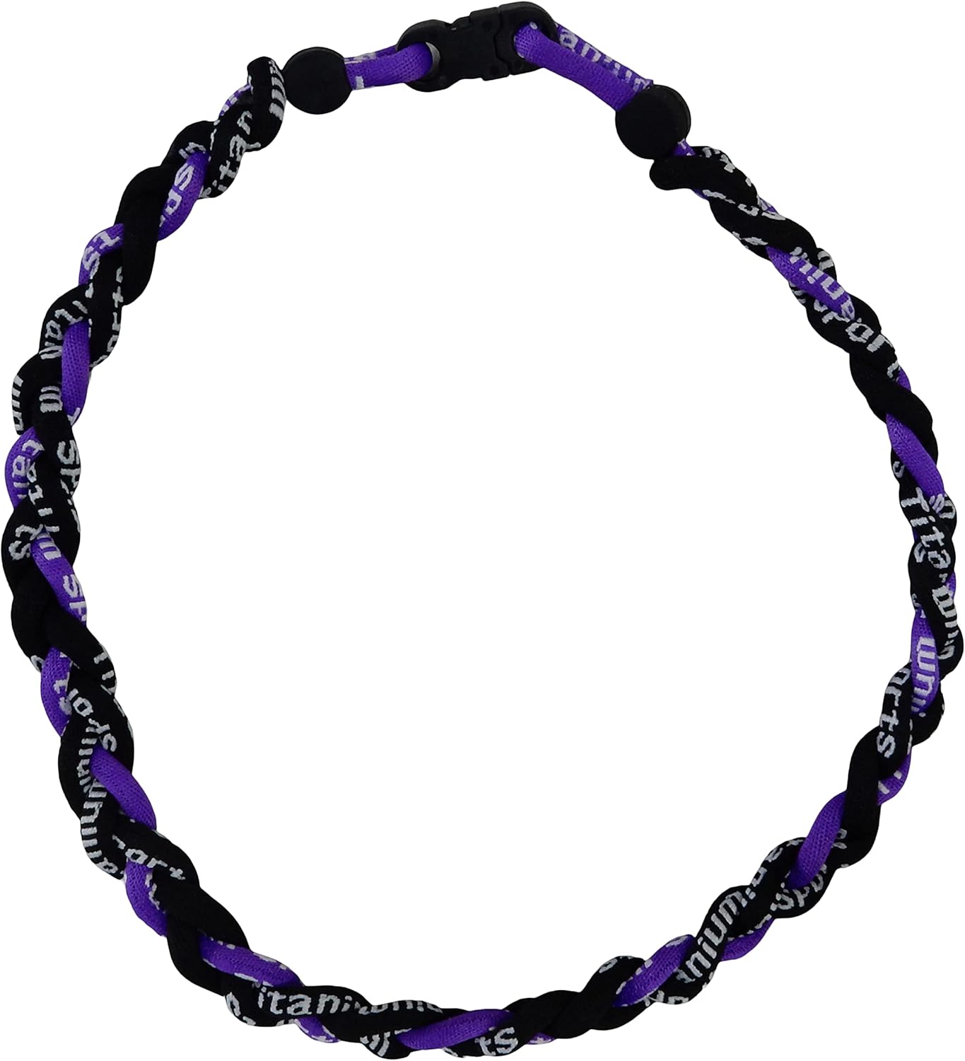 Package of 10 Purple Black Tornado Necklaces