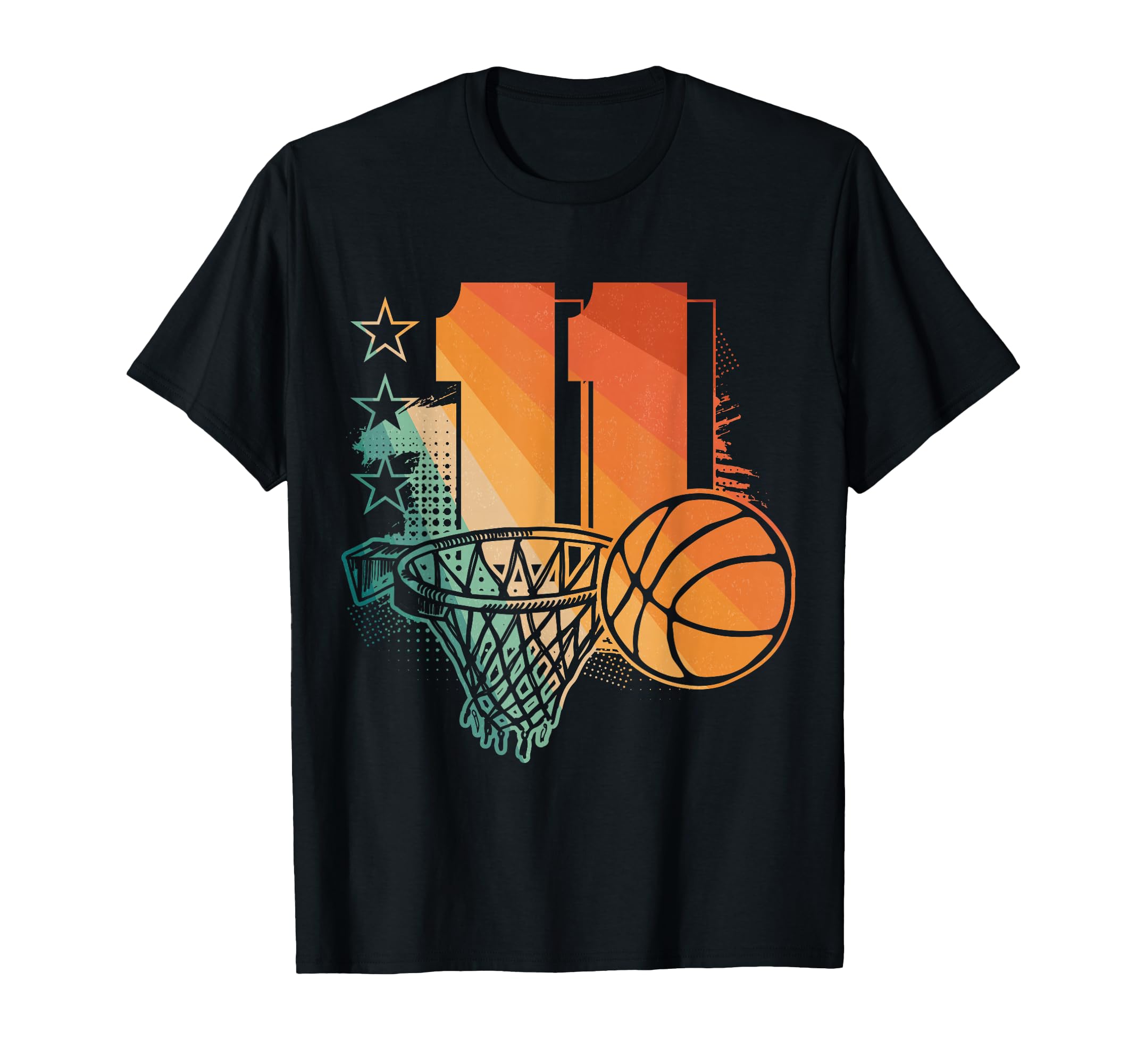 11th Birthday Boy Basketball Player Basketball 11 Years Old T-Shirt