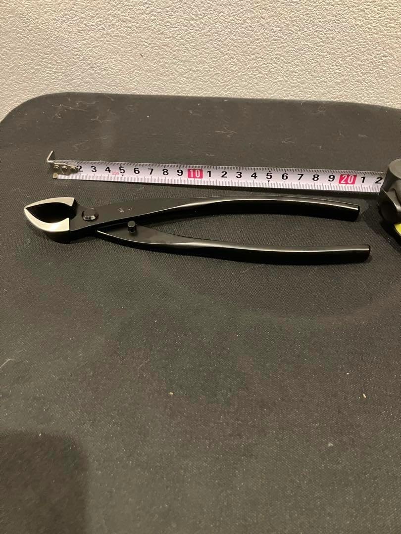 盆栽鋏 3点セット スチール製 ブラックC 約20cm 盆栽鋏 3点セット