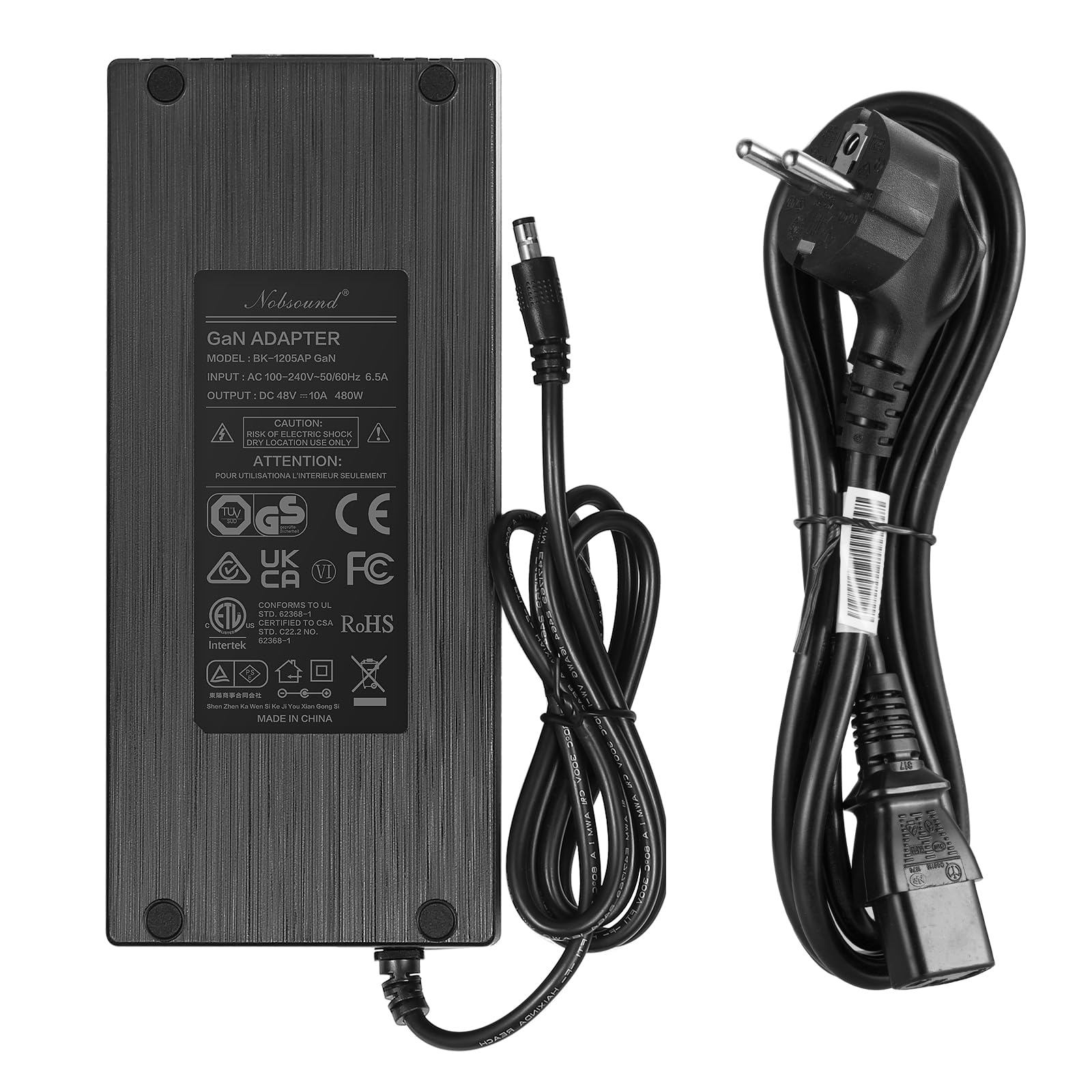 Uniwersalny adapter zasilający DC 48V 10A 480W 100-240V Transformator do wzmacniaczy (48V/10A)