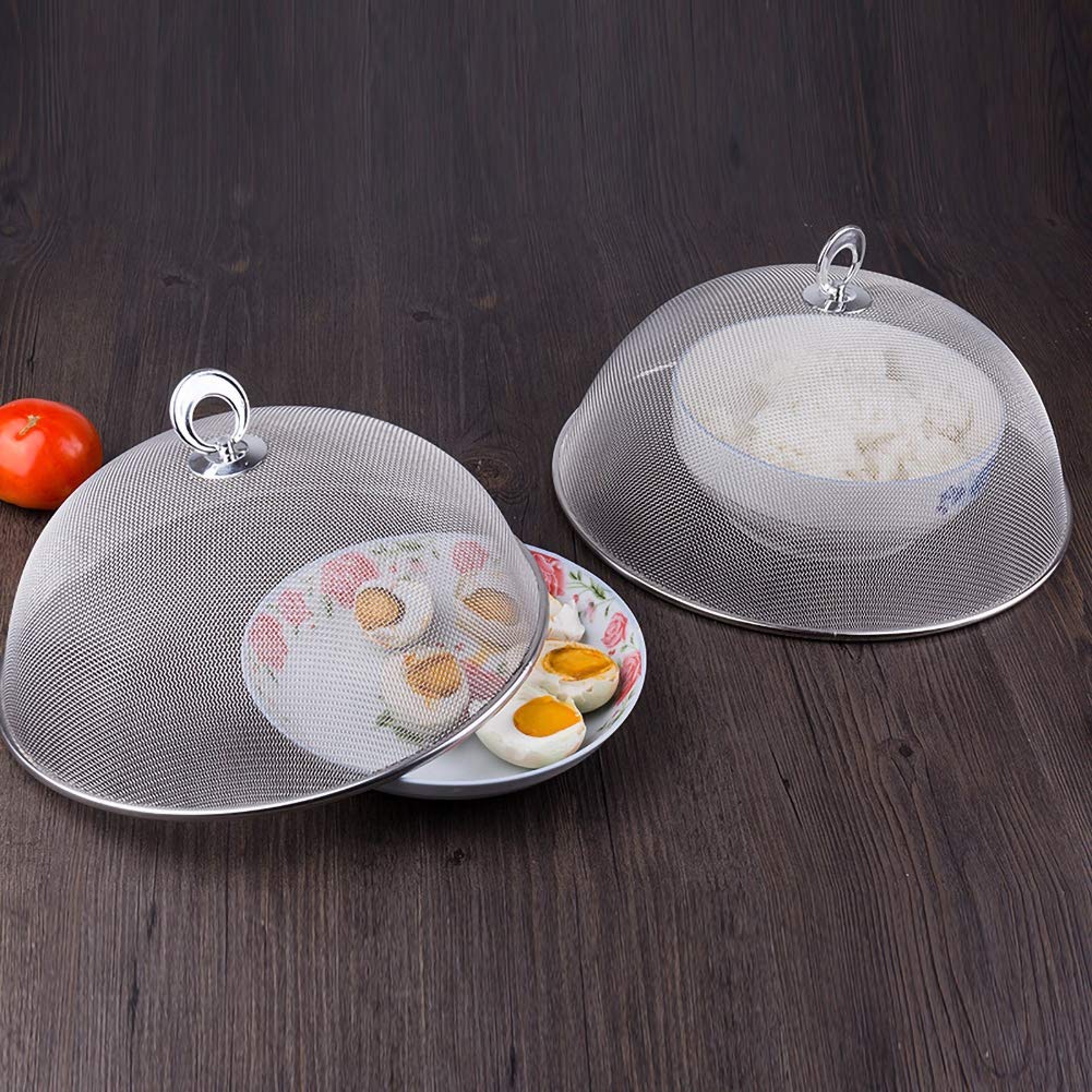 Ochine Stainless Steel Mesh Food Cover Dome - Splatter Guard For Kitchen, BBQs, Parties, Camping