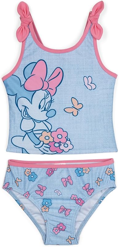 Minnie Mouse Racerback Tankini Top and Bikini Bottom Swim Set Infant to Big Kid