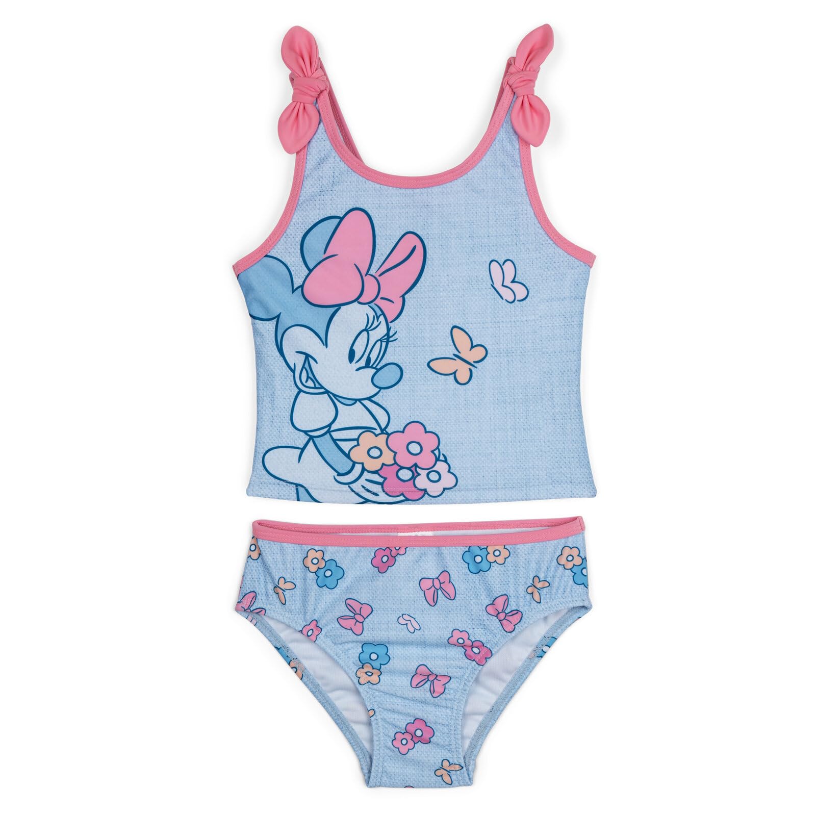 Disney Minnie Mouse Racerback Tankini Top and Bikini Bottom Swim Set Infant to Big Kid