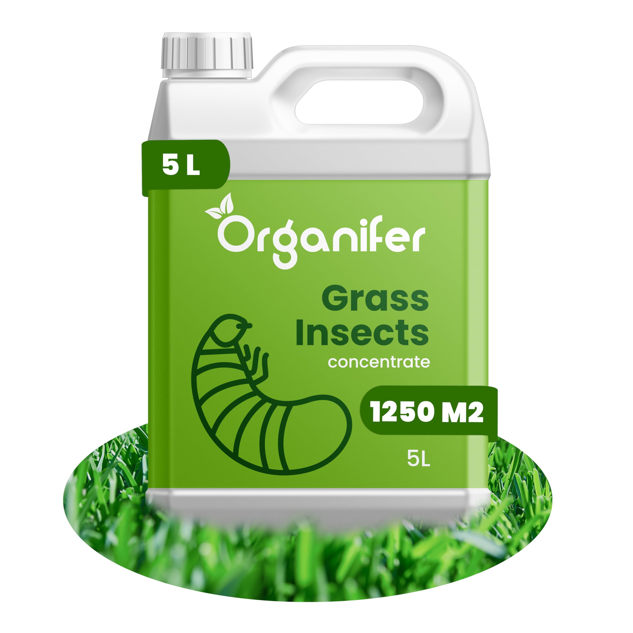 Grass Insects Concentrado (5 L, 1250 m2) – gusanos – escarabajo de mayo – Cuidado del césped – Fertilizante de jardín – concentrado no tóxico