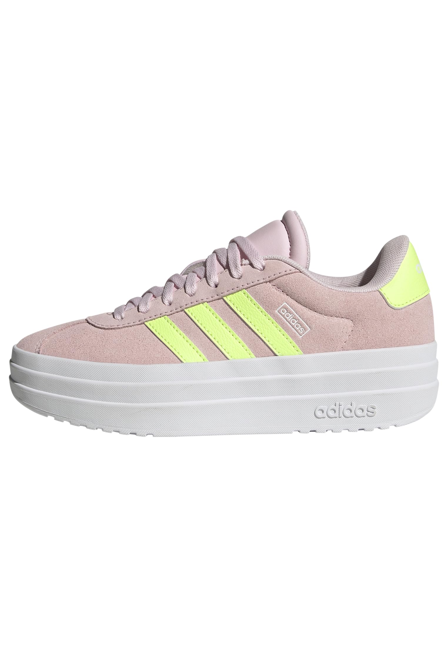 adidas VL Court Bold Shoes Junior, Clear Pink/hi-res Yellow/FTWR White, 6 UK Child
