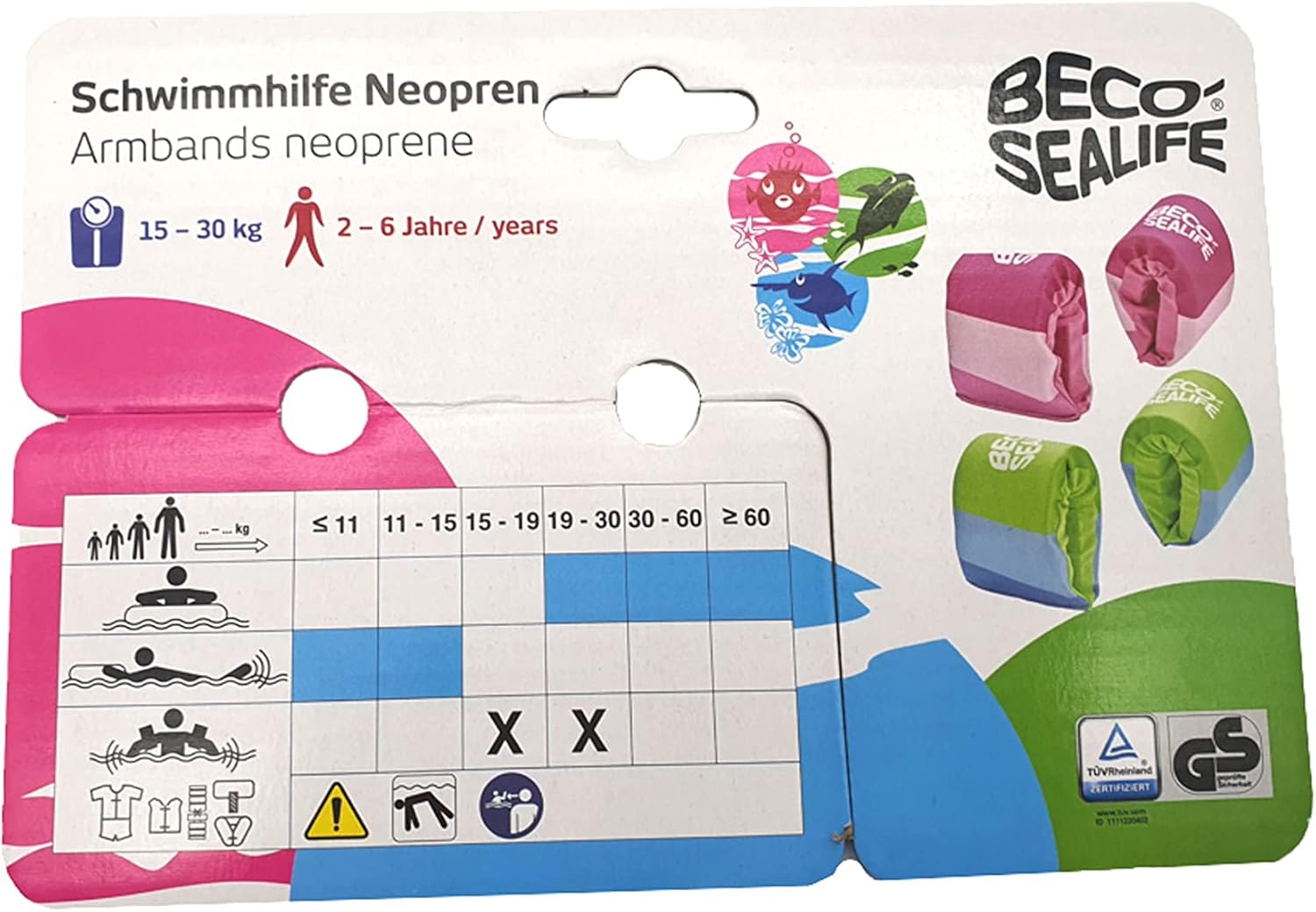 Beco Swimming Aid Neoprene Pink 0004