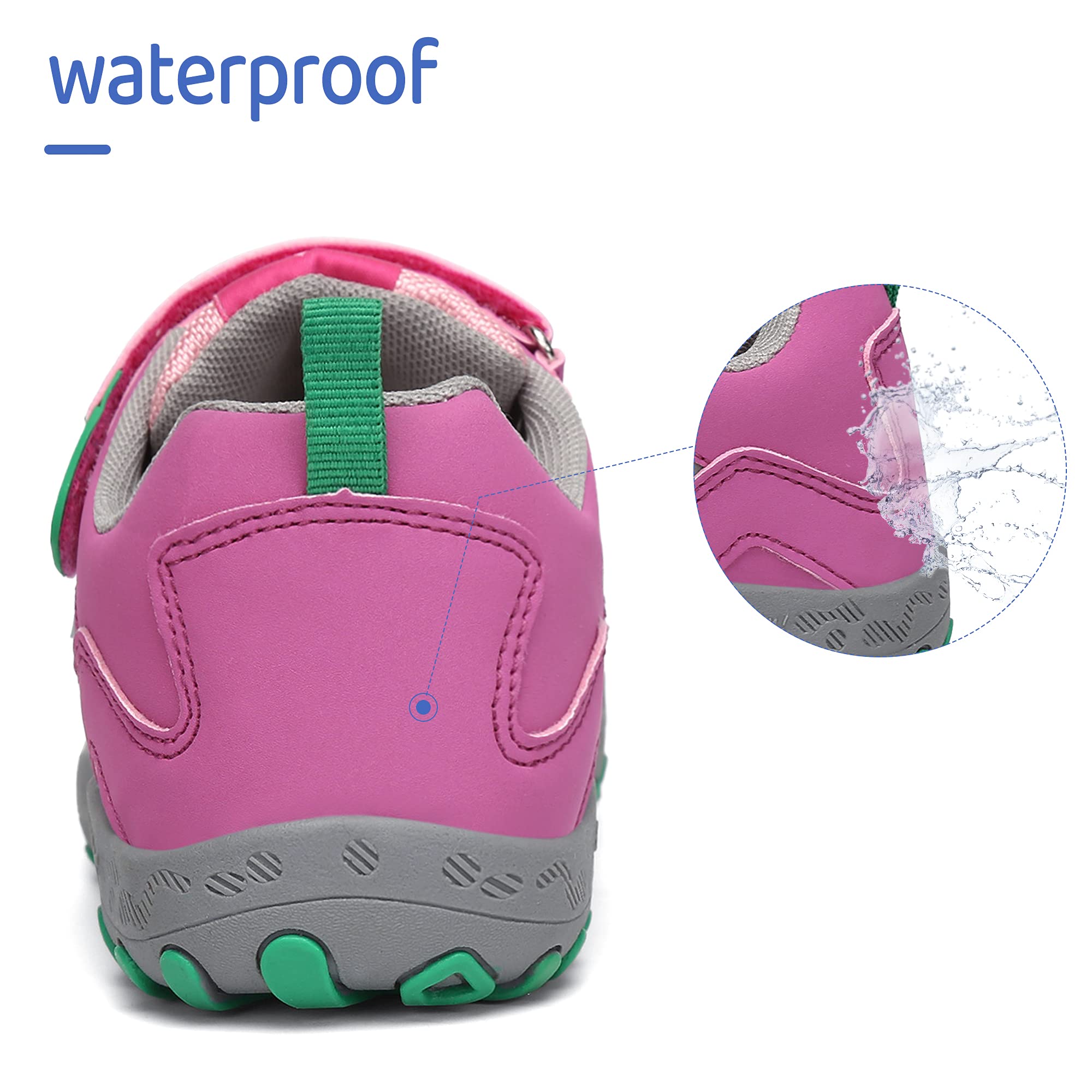 Mishansha Enfants Chaussures de Randonnée Fille Chaussures de Running Multisports Garçon Respirantes Rose