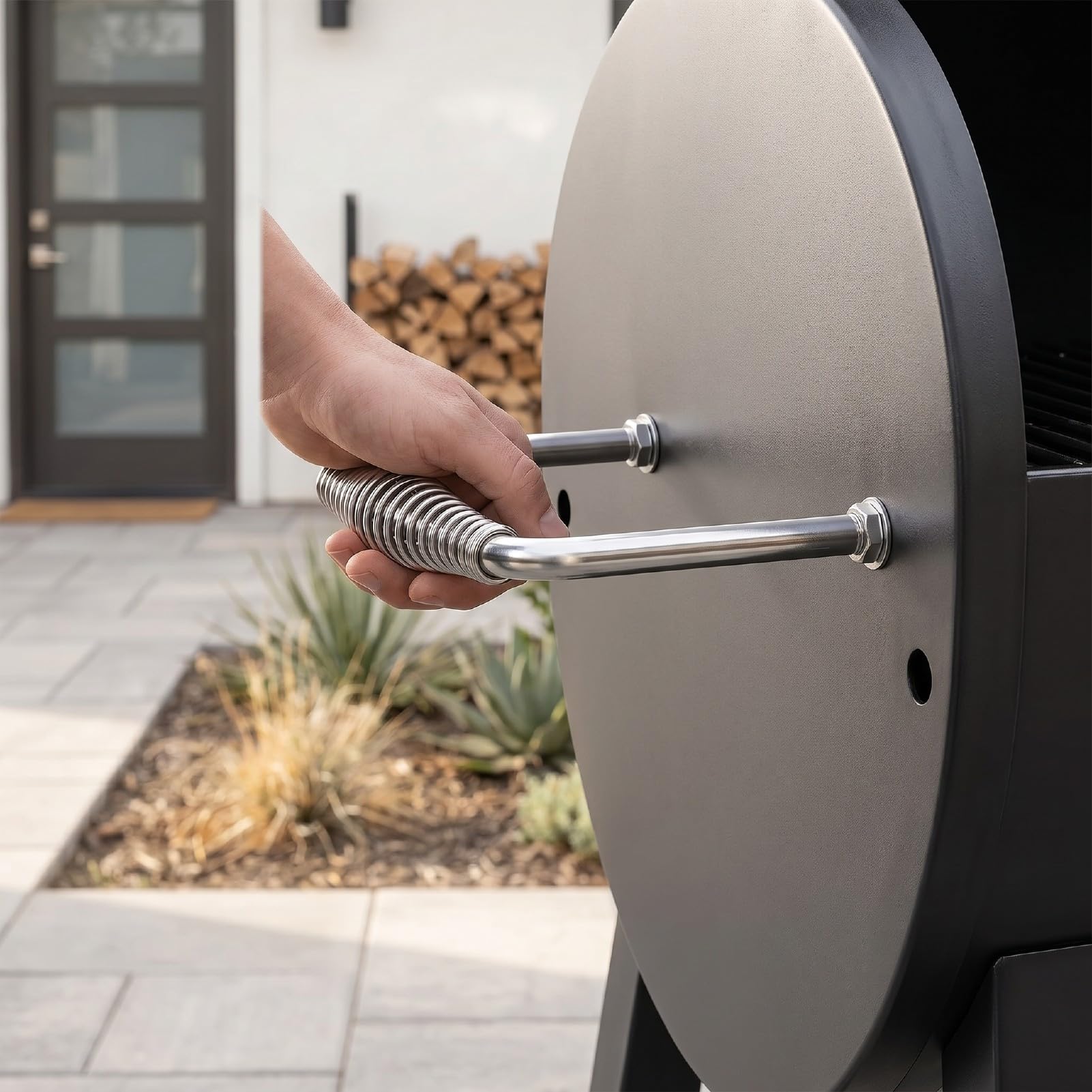 Maniglia A Molla per Barbecue in Acciaio Inossidabile con Bullone