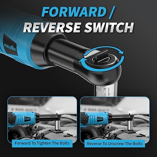 Miniatura 7 de Juego de llaves de trinquete inalámbricas de 38 pulgadas, 40 pies-libras, 550 RPM, trinquete eléctrico de 16.8 V, kit de herramientas de trinquete
