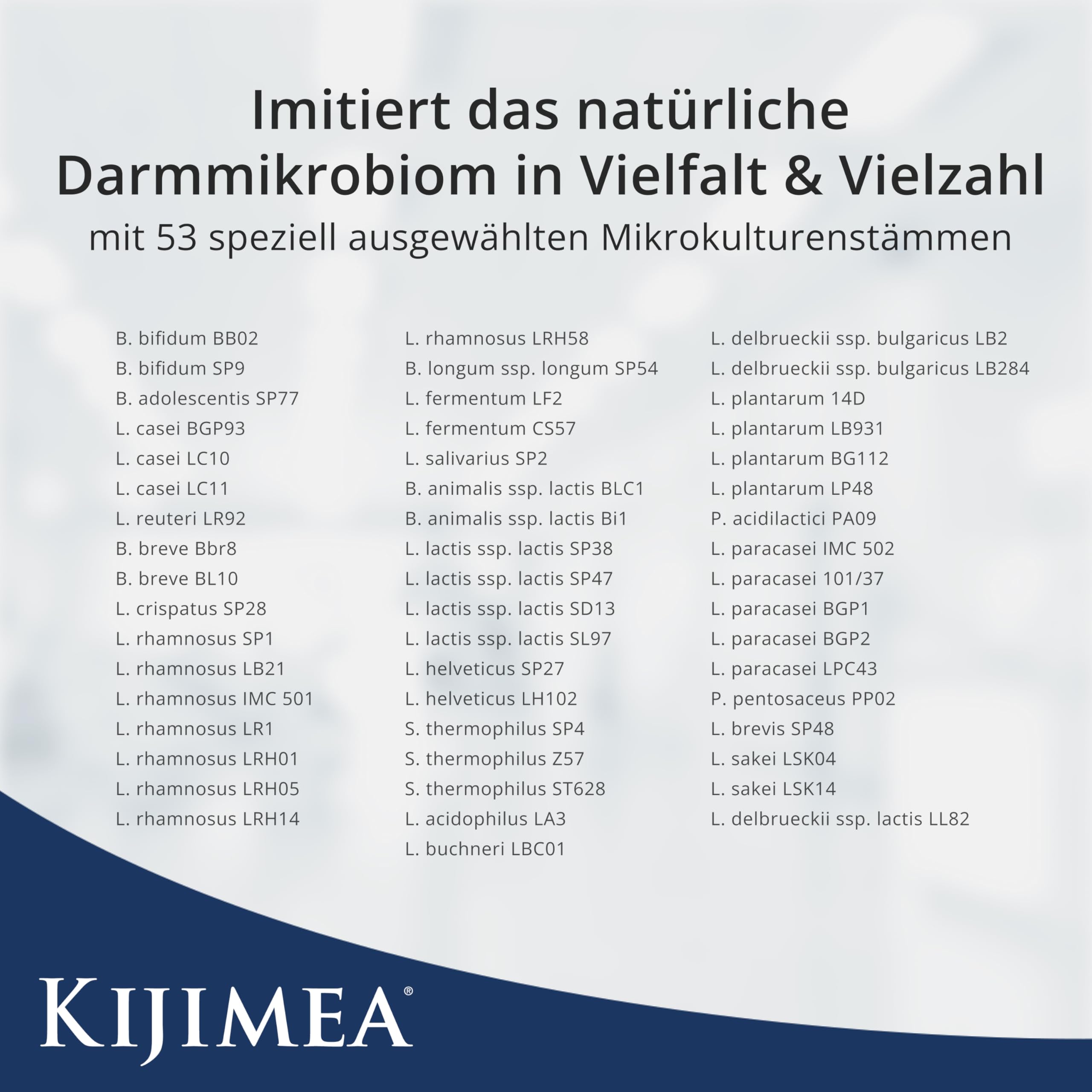 Kijimea® HYPO (ehem. K53) – Hochdosierte Komposition aus 53 aufeinander abgestimmten Bakterienstämmen, die auch in der natürlichen Darmflora vorkommen | Wissenschaftlich geprüft | 9 Kapseln